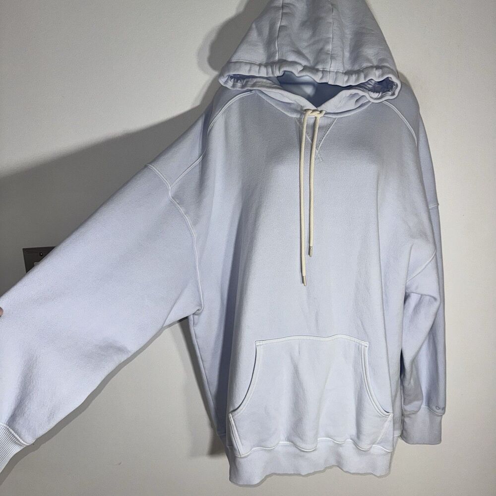 Aerie Offline Cloud Fleece Oversized Hoodie Sweatshirt Light Blue Women  XL